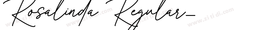Rosalinda Regular字体转换